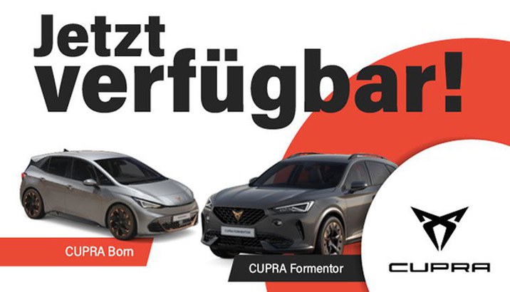 Cupra jetzt verfügbar